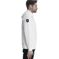 Pullover Hoodie | Unisex Regular Fit | Cotton Blend | Embroidery Ready | All Ages | Typographic | Determination | Everyday | Confident - right sleeve - White - mockup 6