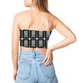 Female Tube Top | All Over Print | Poly-Spandex | Breathable, Wrinkle-Free | Women's | Typographic | Determination | Everyday | Confident - back - White - mockup 2