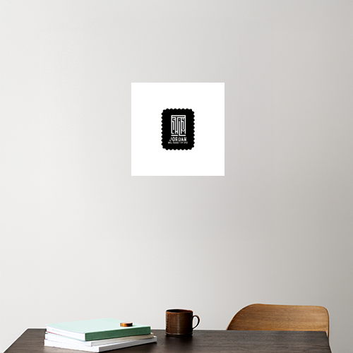 Acrylic Poster | 3mm Glossy Finish | UV Printed | Self-Adhesive Wall Mount | Unisex | Typographic | Determination | Everyday | Confident - front - 8x8Inc - White - mockup 1
