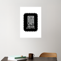 Acrylic Poster | 3mm Glossy Finish | UV Printed | Self-Adhesive Wall Mount | Unisex | Typographic | Determination | Everyday | Confident - front_5 - A3 Poster - White - mockup 5