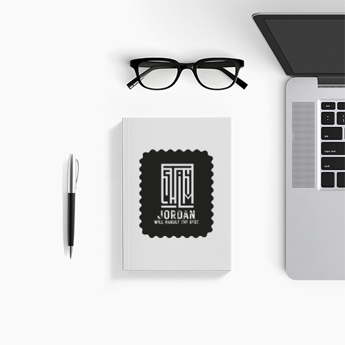 Notebook | A5 | 300 GSM Cover, 70 GSM Pages | 120 Pages, Ruled/Unruled, Soft Binding | Unisex | Typographic | Determination | Everyday | Confident - front - White - mockup 1