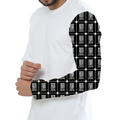 Male Bike Rider T-Shirt | Regular Fit Unisex | 170 GSM Poly Mesh All-Over Print | Lightweight, Fade-Proof, Breathable | Adult | Typographic - left sleeve - White - mockup 3