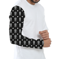 Male Bike Rider T-Shirt | Regular Fit Unisex | 170 GSM Poly Mesh All-Over Print | Lightweight, Fade-Proof, Breathable | Adult | Typographic - right sleeve - White - mockup 4