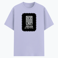 Cotton Stretch T-Shirt | Unisex Adult | 95% Cotton 5% Spandex Blend | 240 GSM, Breathable, Flexible | DTF Print Ready | Typographic | Determination - front - Lavender - mockup 1