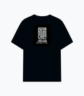 Cotton Stretch T-Shirt | Unisex Adult | 95% Cotton 5% Spandex Blend | 240 GSM, Breathable, Flexible | DTF Print Ready | Typographic | Determination - back - Navy Blue - mockup 2