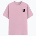 Cotton Stretch T-Shirt | Unisex Adult | 95% Cotton 5% Spandex Blend | 240 GSM, Breathable, Flexible | DTF Print Ready | Typographic | Determination - left pocket - Light Baby Pink - mockup 3