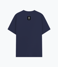 Basic T-Shirt | Unisex XS-2XL | Poly-Cotton Blend | Soft Finish & Durable | Everyday Wear | Typographic | Determination | Everyday | Confident - back - Navy Blue - mockup 2