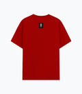 Basic T-Shirt | Unisex XS-2XL | Poly-Cotton Blend | Soft Finish & Durable | Everyday Wear | Typographic | Determination | Everyday | Confident - back - Red - mockup 2