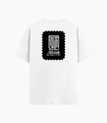 Cotton Stretch T-Shirt | Unisex Fit | 95% Cotton 5% Spandex | Breathable, Stretchable, 240 GSM | Adults | Typographic | Determination | Everyday - back - White - mockup 2