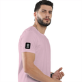 Cotton Stretch T-Shirt | Unisex Fit | 95% Cotton 5% Spandex | Breathable, Stretchable, 240 GSM | Adults | Typographic | Determination | Everyday - right sleeve - Light Baby Pink - mockup 6
