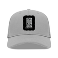 Baseball Ottoman Cap | Universal Fit, Adjustable | Ottoman Fabric, DTG | Structured, Lightweight, Breathable | Unisex | Typographic | Determination - front - Grey - mockup 1
