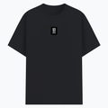 Basic T-Shirt | Unisex Fit, Sizes XS-2XL | 180 GSM Poly-Cotton Blend, DTF Ready | Bio-Wash, Silicon Finish, Durable Stitching | Adults | Typographic - front - Black melange - mockup 1