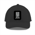 Sports Cap | Unisex | Polyester | Breathable, Adjustable Fit, DTG Printing | All Ages | Typographic | Determination | Everyday | Confident - front - Black - mockup 1