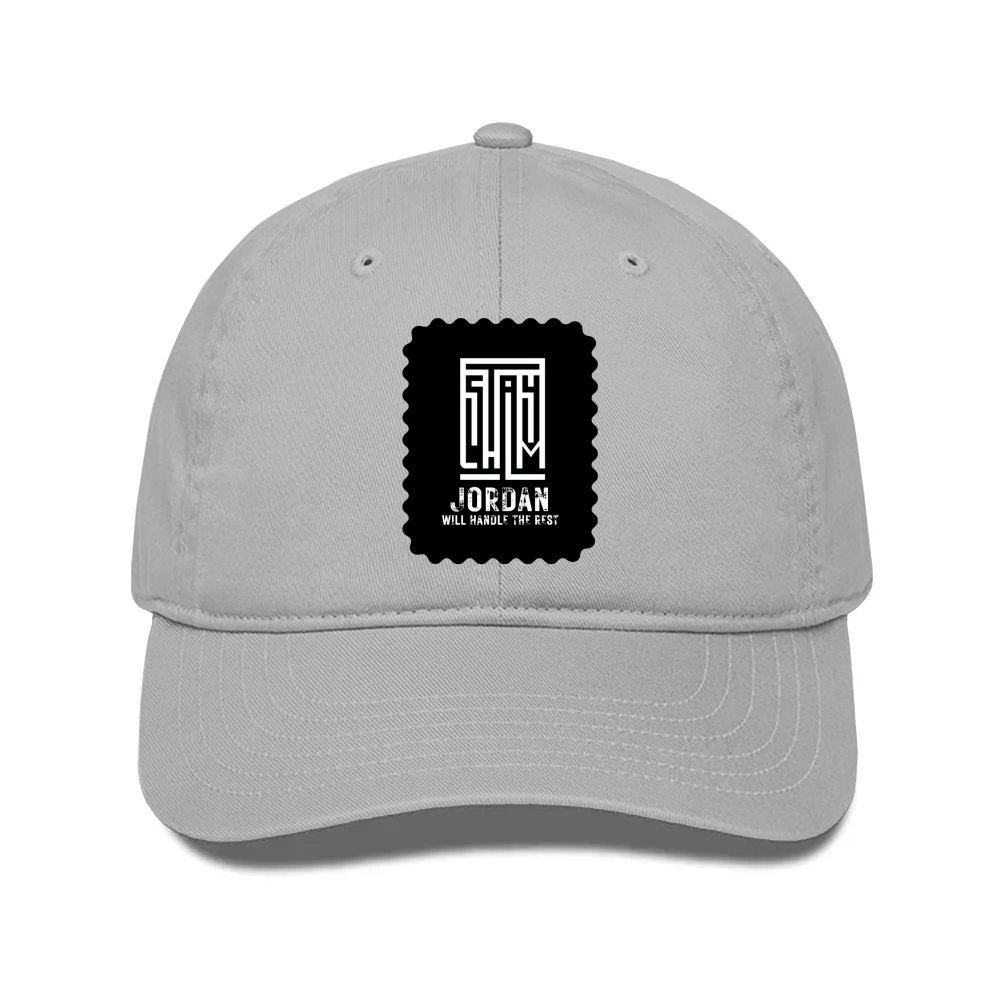 Classic Trucker Cap | Unisex | DTG Print | Breathable Mesh Back | Adjustable Snapback | Typographic | Determination | Everyday | Confident - front - Grey - mockup 1