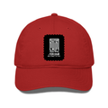 Classic Trucker Cap | Universal Fit | 100% Cotton Front | Mesh Back | Adjustable Snapback | Breathable | Unisex Adult | Typographic | Determination - front - Red - mockup 1