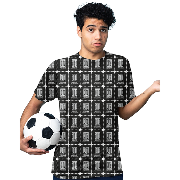 AOP Sports T-Shirt | Kids Unisex | 170 GSM Polyester | Sublimation Print | Breathable, Durable, Fade-Proof | Typographic | Determination | Everyday