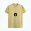 Supima T-Shirt | Unisex Regular Fit, All Ages | 100% Supima Cotton, DTG Printed | Pre-shrunk, Bio-washed, Soft Feel | Unisex | Typographic - front - Beige - mockup 1
