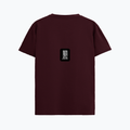 Supima T-Shirt | Unisex Regular Fit, All Ages | 100% Supima Cotton, DTG Printed | Pre-shrunk, Bio-washed, Soft Feel | Unisex | Typographic - back - Maroon - mockup 2