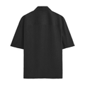 Oversized Shirt | Unisex Relaxed Fit | 100% Premium Cotton DTG | Half Sleeves & Straight Hem | Typographic | Determination | Everyday | Confident - back - Black - mockup 1