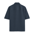 Oversized Shirt | Unisex Relaxed Fit | 100% Premium Cotton DTG | Half Sleeves & Straight Hem | Typographic | Determination | Everyday | Confident - back - Navy Blue - mockup 1