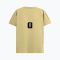Supima T-Shirt | Unisex Regular Fit | 100% Supima Cotton | Embroidery | Pre-Shrunk, Soft Feel | Adults | Typographic | Determination | Everyday - back - Beige - mockup 2