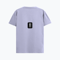 Supima T-Shirt | Unisex Regular Fit | 100% Supima Cotton | Embroidery | Pre-Shrunk, Soft Feel | Adults | Typographic | Determination | Everyday - back - Lavender - mockup 2