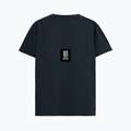Supima T-Shirt | Unisex Regular Fit | 100% Supima Cotton | Embroidery | Pre-Shrunk, Soft Feel | Adults | Typographic | Determination | Everyday - back - Navy Blue - mockup 2