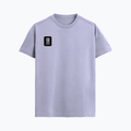 Supima T-Shirt | Unisex Regular Fit | 100% Supima Cotton | Embroidery | Pre-Shrunk, Soft Feel | Adults | Typographic | Determination | Everyday - right pocket - Lavender - mockup 4