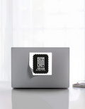 Stickers | Various Sizes (2x2-15x3 in) | 100-Micron Matte Laminated Digital Print | Die-Cut Indoor/Outdoor | Unisex | Typographic | Determination - front_6x6 - 6x6 - mockup 7