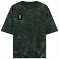 Acid Wash Oversized Tee | Unisex Adult | 100% Super-Combed Cotton | Embroidery | Relaxed Fit | Typographic | Determination | Everyday | Confident - left pocket - Bottle Green - mockup 3