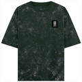 Acid Wash Oversized Tee | Unisex Adult | 100% Super-Combed Cotton | Embroidery | Relaxed Fit | Typographic | Determination | Everyday | Confident - right pocket - Bottle Green - mockup 4