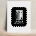 Metal Posters | 8x11.7 & 11.7x15.7 in | 1mm Thick Metal | Magnetic Mount, Waterproof, Glossy Finish | Unisex Home Decor | Typographic | Determination - front - White - mockup 1
