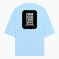 Terry Oversized Tee | Unisex | 260 GSM Terry Cotton Blend | DTG Printed | Ultra-Soft & Breathable | Typographic | Determination | Everyday | Confident - back - Baby Blue - mockup 2