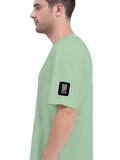 Terry Oversized Tee | Unisex | 260 GSM Terry Cotton Blend | DTG Printed | Ultra-Soft & Breathable | Typographic | Determination | Everyday | Confident - left sleeve - Jade - mockup 5