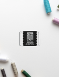 Embroidery Patches | Versatile Iron-On | Premium Madeira Threads | Durable & Expressive | Unisex | Typographic | Determination | Everyday | Confident - front_Rectangle - Rectangle - White - mockup 3