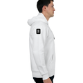 Zip Hoodie | Unisex Adult | 400 GSM Cotton-Poly Blend DTG | Zipper Closure & Pouch Pocket | Typographic | Determination | Everyday | Confident - right sleeve - White - mockup 5