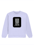 Oversized Sweatshirt | Roomy Relaxed Fit | 400 GSM Cotton Blend | Pre-Shrunk Drop Shoulder | Unisex Adult | Typographic | Determination | Everyday - front - Lavender - mockup 1