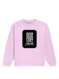 Oversized Sweatshirt | Roomy Relaxed Fit | 400 GSM Cotton Blend | Pre-Shrunk Drop Shoulder | Unisex Adult | Typographic | Determination | Everyday - front - Light Baby Pink - mockup 1