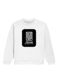 Oversized Sweatshirt | Roomy Relaxed Fit | 400 GSM Cotton Blend | Pre-Shrunk Drop Shoulder | Unisex Adult | Typographic | Determination | Everyday - front - White - mockup 1