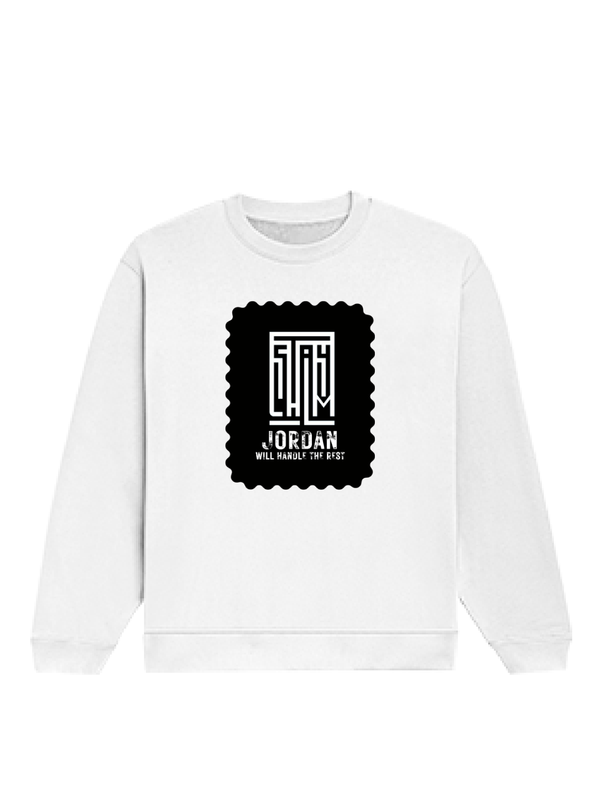 Oversized Sweatshirt | Roomy Relaxed Fit | 400 GSM Cotton Blend | Pre-Shrunk Drop Shoulder | Unisex Adult | Typographic | Determination | Everyday