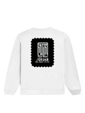 Oversized Sweatshirt | Roomy Relaxed Fit | 400 GSM Cotton Blend | Pre-Shrunk Drop Shoulder | Unisex Adult | Typographic | Determination | Everyday - back - White - mockup 2
