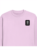 Oversized Sweatshirt | Roomy Relaxed Fit | 400 GSM Cotton Blend | Pre-Shrunk Drop Shoulder | Unisex Adult | Typographic | Determination | Everyday - left pocket - Light Baby Pink - mockup 3