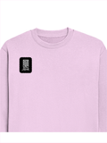 Oversized Sweatshirt | Roomy Relaxed Fit | 400 GSM Cotton Blend | Pre-Shrunk Drop Shoulder | Unisex Adult | Typographic | Determination | Everyday - right pocket - Light Baby Pink - mockup 4