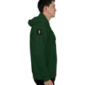 Oversized Hoodie | Unisex Relaxed Fit | 400 GSM Cotton Blend | DTG Printed | Drop Shoulder, Pre-Shrunk | Adults | Typographic | Determination - right sleeve - Bottle Green - mockup 6