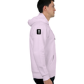 Oversized Hoodie | Unisex Relaxed Fit | 400 GSM Cotton Blend | DTG Printed | Drop Shoulder, Pre-Shrunk | Adults | Typographic | Determination - right sleeve - Light Baby Pink - mockup 6