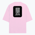 Terry Oversized Tee | Oversized Fit | 260 GSM Terry Cotton Blend | DTF Print Ready | Breathable, Durable, Soft | Unisex Adult | Typographic - back - Light Baby Pink - mockup 2