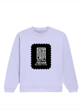 Oversized Sweatshirt | Roomy Relaxed Fit | 400 GSM Cotton Blend | Pre-Shrunk Drop Shoulder | Unisex Adult | Typographic | Determination - DTF Print - front - Lavender - mockup 1