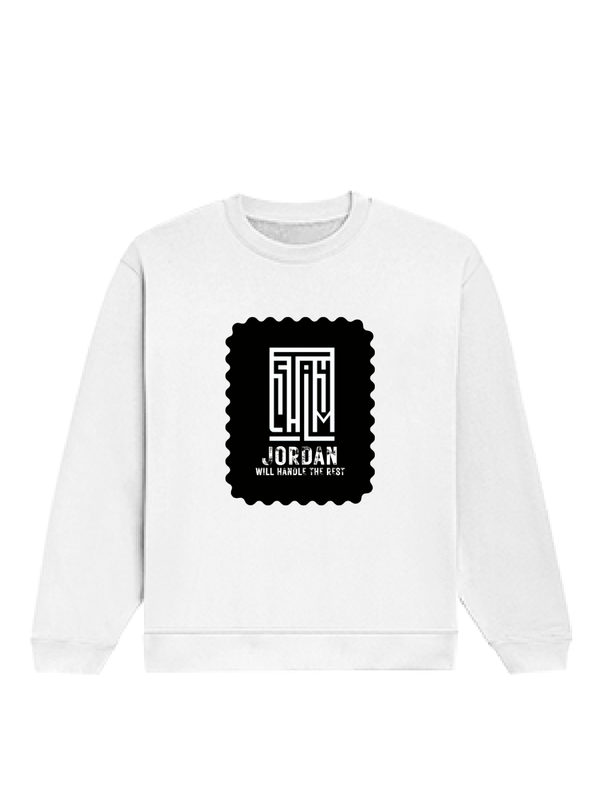 Oversized Sweatshirt | Roomy Relaxed Fit | 400 GSM Cotton Blend | Pre-Shrunk Drop Shoulder | Unisex Adult | Typographic | Determination - DTF Print