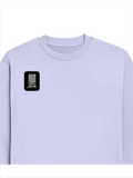 Oversized Sweatshirt | Roomy Relaxed Fit | 400 GSM Cotton Blend | Pre-Shrunk Drop Shoulder | Unisex Adult | Typographic | Determination - DTF Print - right pocket - Lavender - mockup 4