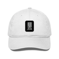 Classic Baseball Cap | Universal Fit | Drill Cotton | Sun Protection, Breathable | Unisex | Typographic | Determination | Everyday | Confident - front - White - mockup 1